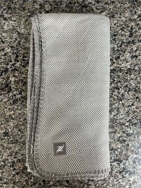 Nespresso Gray Geometric Blanket 🩶 59x59 Inches (New)